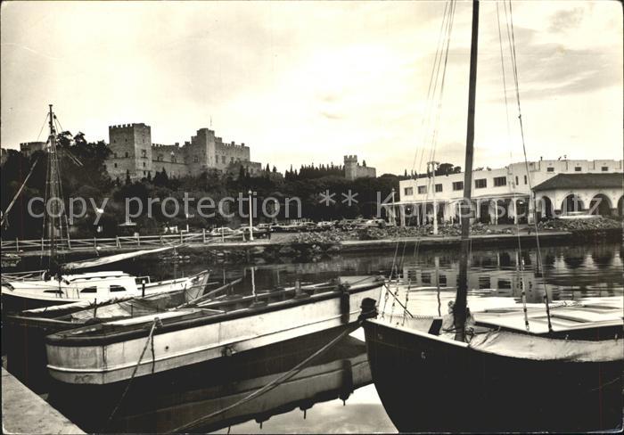 Rhodos Rhodes Aegaeis Mandraki Hafen