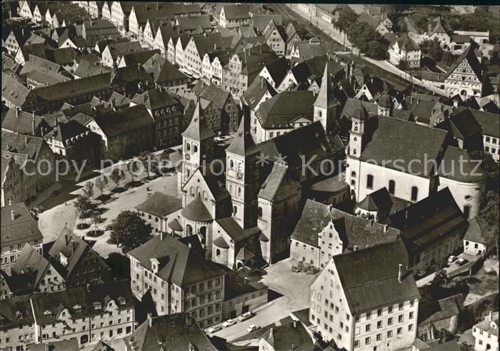 Ellwangen Jagst Kirche Stadtblick Fliegeraufnahme
