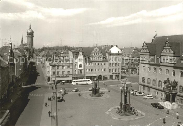 Wittenberg Lutherstadt Marktplatz Schlosskirche