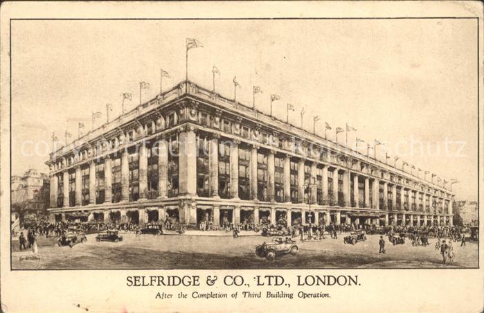 London Selfridge and Co Building
