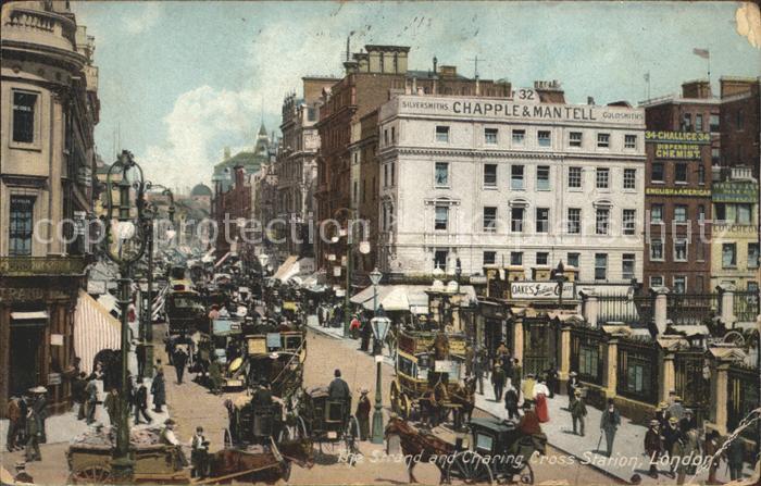 London The Strand and Charing Cross Station