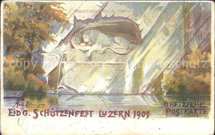 Luzern LU Eidgen Schuetzenfest 1901