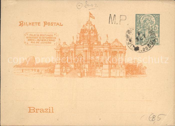 Rio de Janeiro Palacio Destinado Assessoes do III Congresso Pan Americano