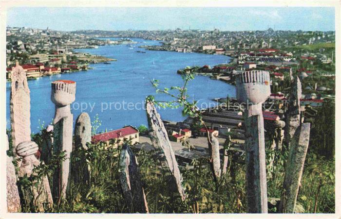 ISTANBUL Constantinopel TK Eyuepten Halic Golden Horn from Eyup
