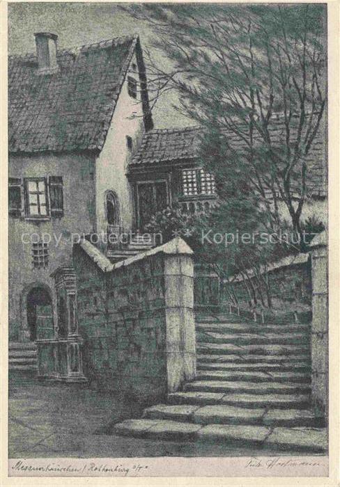 ROTHENBURG   TAUBER Bayern Meknerhaeuschen