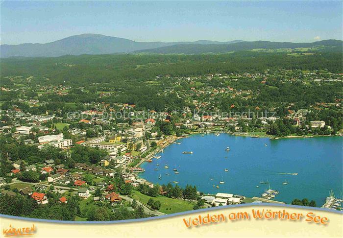 Velden  Woerthersee AT mit Gerlitzen Kaernten Austria
