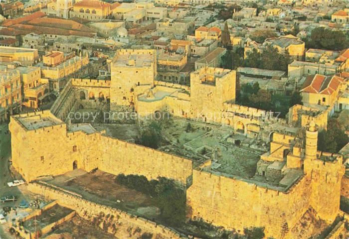 Jerusalem  Yerushalayim Israel Vogelschau Zitadelle Jaffa Tor