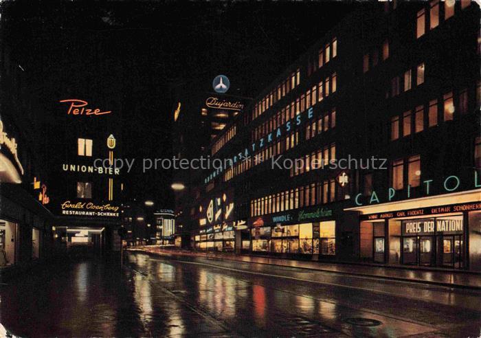 DORTMUND  CITY Hansastrasse bei Nacht