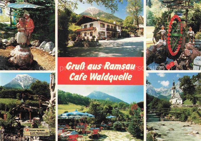 RAMSAU  Berchtesgaden Bayern Café Waldquelle Brotzeitstueber