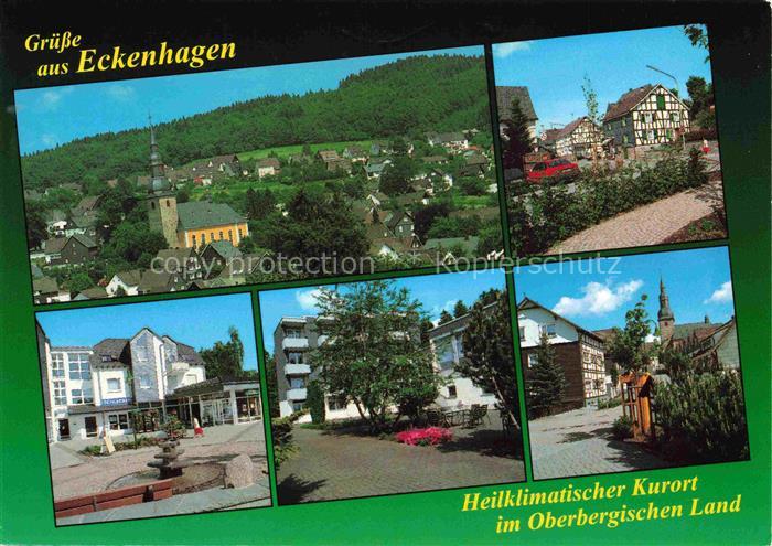 Eckenhagen Reichshof Oberbergischer Kreis NRW Heilklimatischer-Kurort Kirchturm