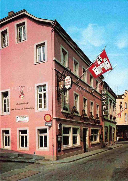 Koenigswinter Rhein Hotel-Siebengebirge Restaurant Stadthaus Fahne Wappen Haupts