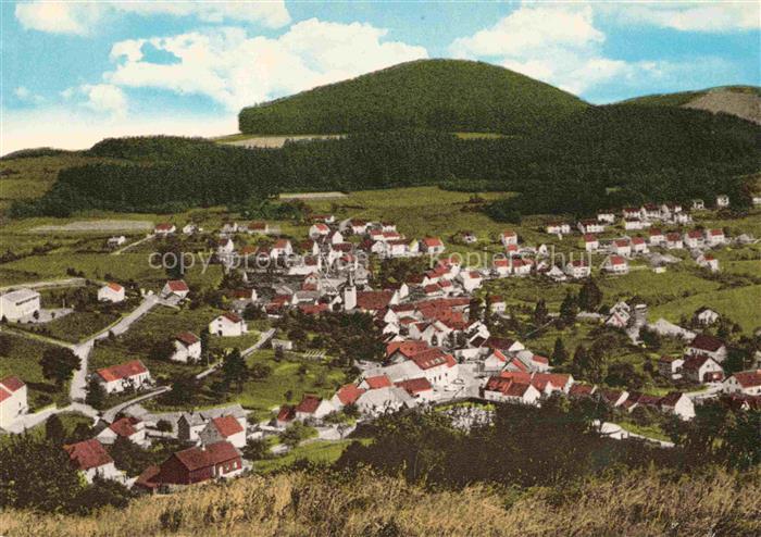 Neroth Eifel Vulkaneifel Rheinland-Pfalz Gasthaus-Zur-Neroburg Dorfpanorama Hueg