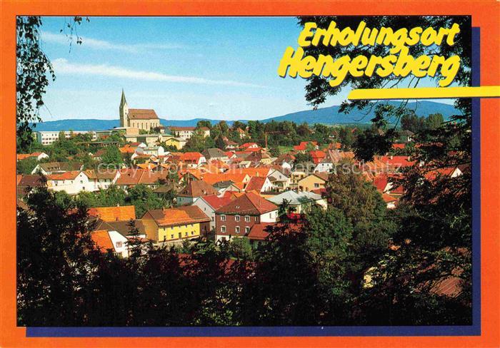 Hengersberg Deggendorf Bayern Stadtansicht Kirche Erholungsort Wald Huegel