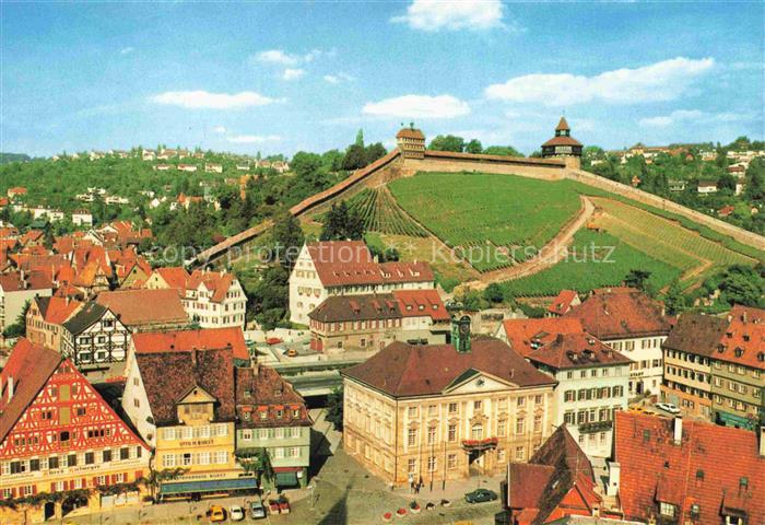 EssLINGEN  Neckar BW Burg Weinberg Altstadt Neckar Fachwerkhaus Marktplatz Stadt