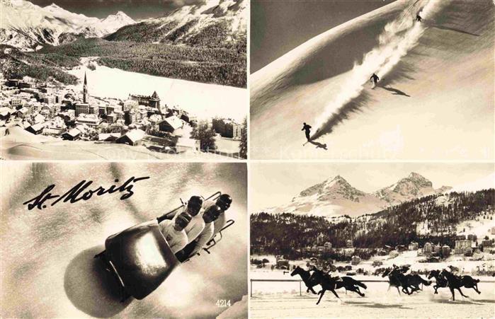 Bob Bobsport Bobsleigh Traineaux Rennschlitten-- St Moritz