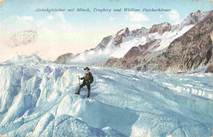 Gletscher Ferner Glacier Glaciar Ghiacciaio-- Aletsch Moench Trugberg Walliser F