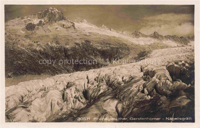 Gletscher Ferner Glacier Glaciar Ghiacciaio-- Rhon Gerstenhoerner Naegelisgraetl