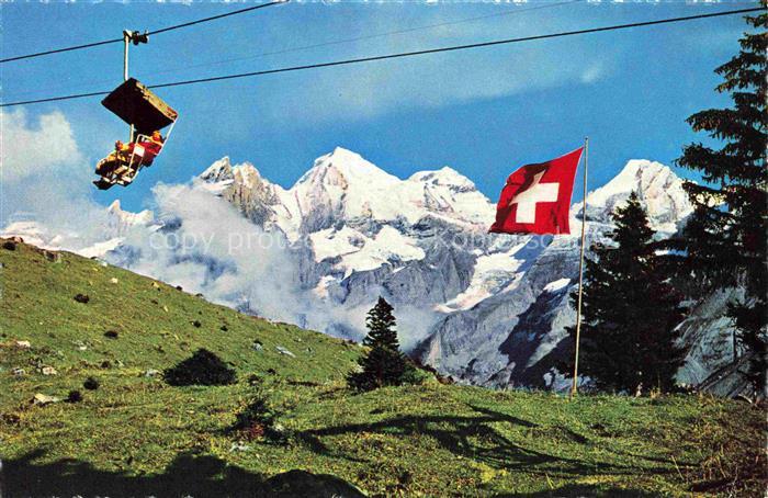 Sessellift Chairlift Telesiege Kandersteg Oeschinen Bluemlisalp