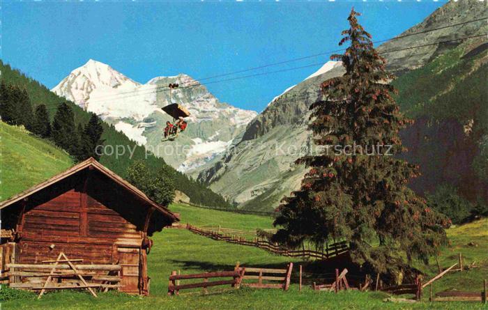 Sessellift Chairlift Telesiege Kandersteg Oeschinen Bluemlisalp