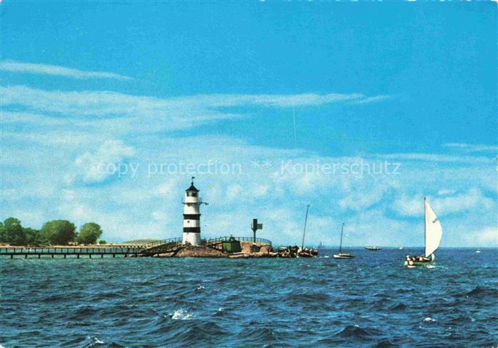 Leuchtturm Lighthouse Faro Phare-- Segelboot Friedrichsorter Kiel