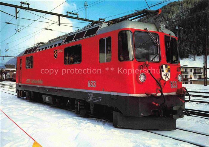 Lokomotive Eisenbahn Railway-- Schweiz Rhaetische Bahn RhB Elektrisch