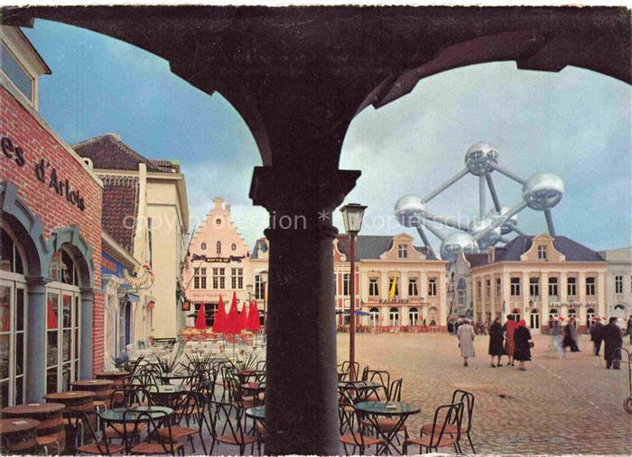Exposition Universelle Bruxelles 1958 La Grand Place Atomium