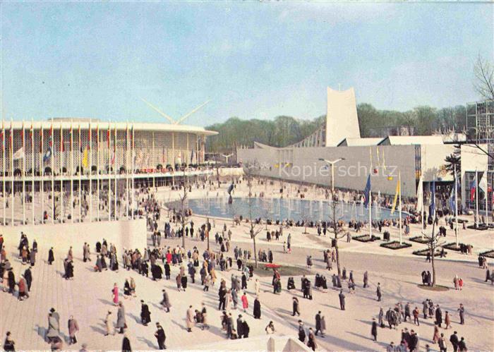 Exposition Universelle Bruxelles 1958 Die Pavillonnen USA Heiligen Stuhl