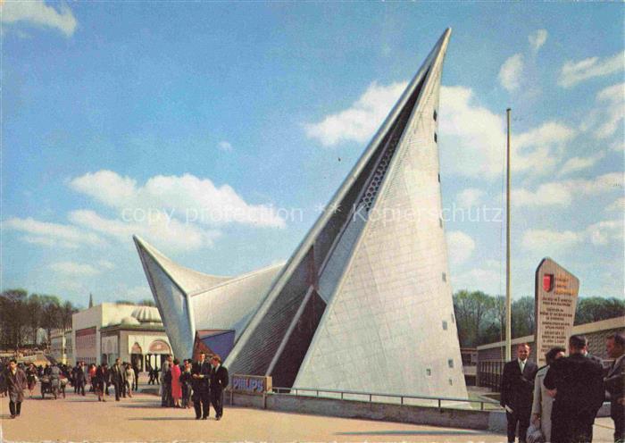 Exposition Universelle Bruxelles 1958 Europa Allee Pavillon Philips Tunesien Mar