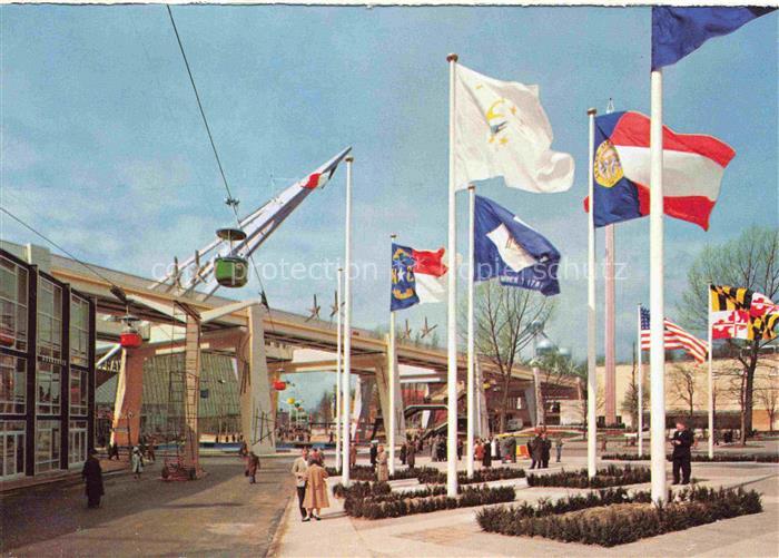 Exposition Universelle Bruxelles 1958 Nationen Platz franzoesischen Pavillon