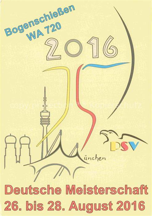 DSV Deutscher-Ski-Verband Ski-Abfahrt Skiing-- Bogenschiessen Muenchen