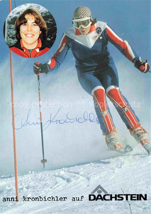 DSV Deutscher-Ski-Verband Ski-Abfahrt Skiing-- Anni Kronbichler Dachstein