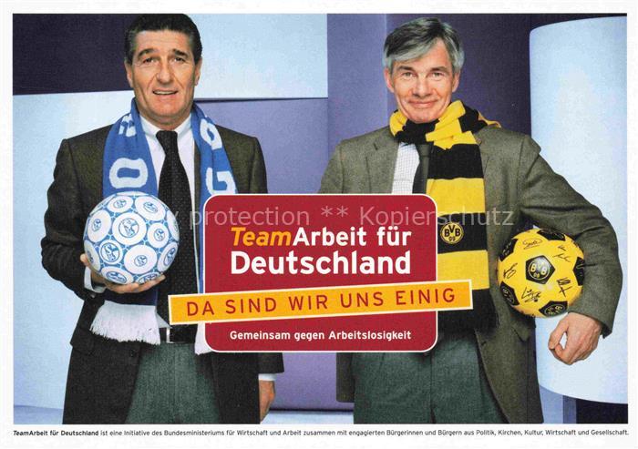 Fussball Soccer Football-- Schalke04 BVB Rudi Assauer Michael Meier