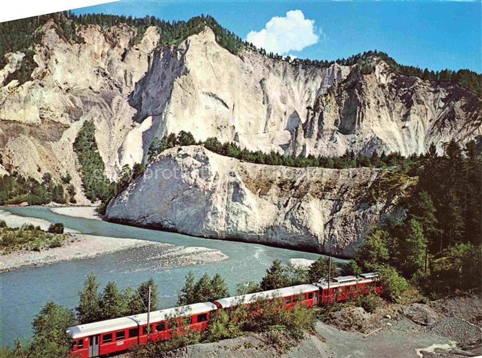 Eisenbahn Railway Chemin de Fer Ferrovia-- Die Rhaetische Bahn Rheinschlucht Fli