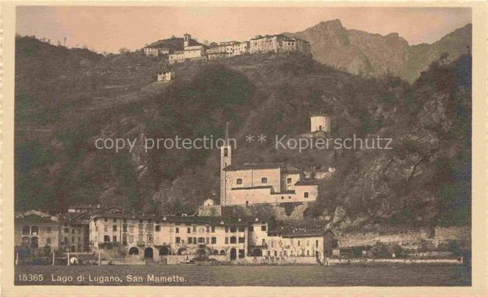 Mamette San Mamette Lago di Lugano IT Lago-di-Lugano Ortschaft Kirche Bergdorf S