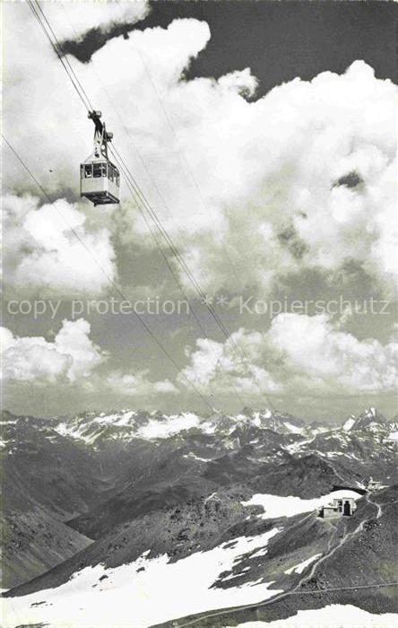 SEILBAHN Cable-Car Telepherique Davos Parsen Weissfluhgipfel