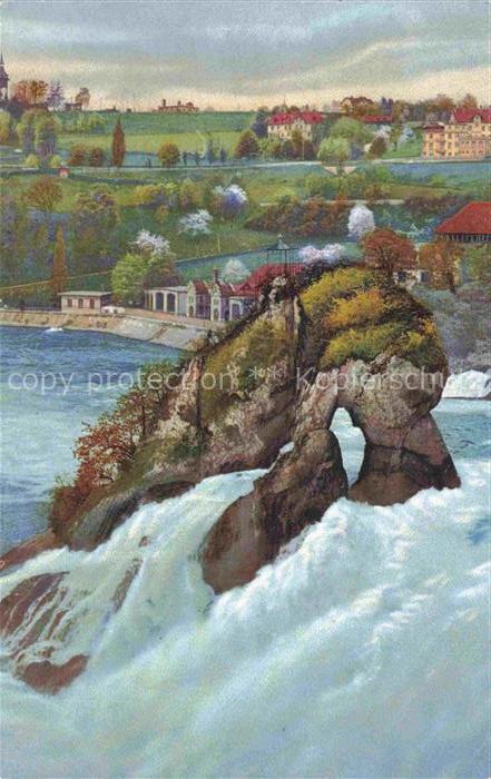 Verlag Photochromie Nr. 3025Rheinfall Kaenzeliblick