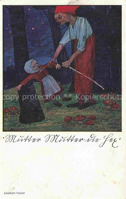 HOLZER Adalbert Kuenstlerkarte Muetter