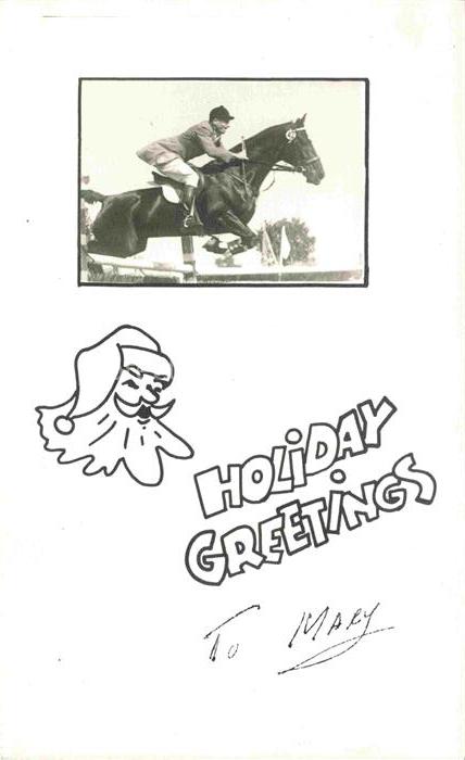 Reitsport Pferdesport Pferderennen Holiday Greetings