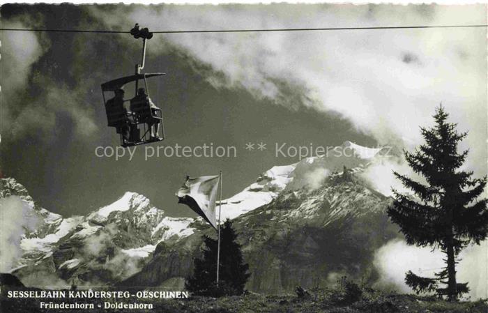 Sessellift Chairlift Telesiege Kandersteg Oeschinen Fruendenhorn Doldenhorn