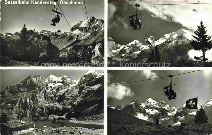 Sessellift Chairlift Telesiege Kandersteg Oeschinen