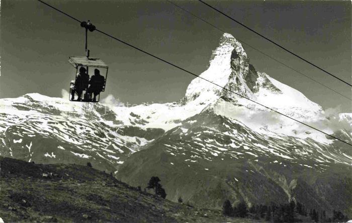 Sessellift Chairlift Telesiege Zermatt Sunnegga Matterhorn