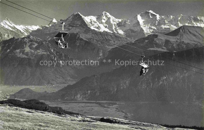 Sessellift Chairlift Telesiege Beatenberg Niederhorn