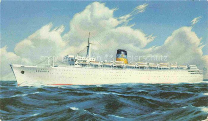 Dampfer Oceanliner Q.S.S Arkadia