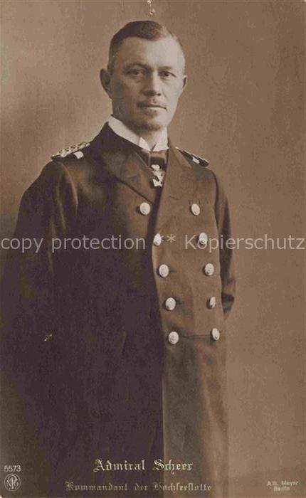 Marine  Warships NPG Nr. 5573 Admiral Scheer Kommandant der Bachseeflotte