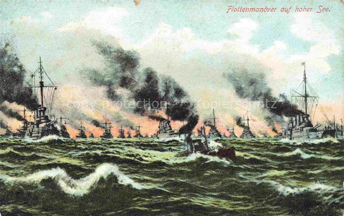 Marine WK1 Flottenmanoever auf hoher See