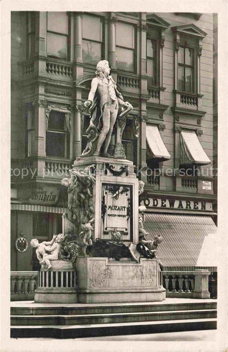 MOZART Wolfgang Amadeus (1756-1791) Komponist Wien Denkmal