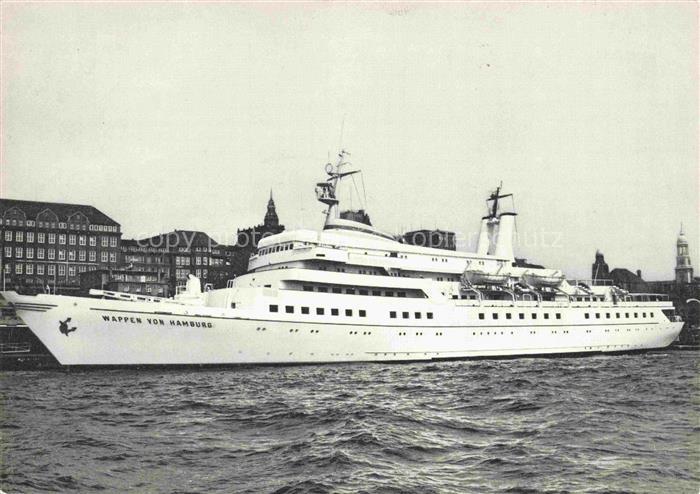 Dampfer Oceanliner MS Wappen von Hamburg
