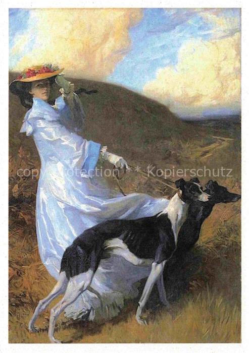 WELLINGTON-FURSE Charles (1868-1904) Kuenstlerkarte Diana oft the Uplands