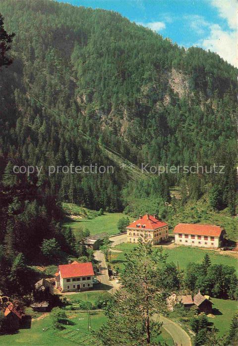 Stockenboi Klagenfurt-Villach Kaernten AT Gasthof-Kavallar Tallandschaft Bergwal