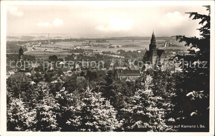 Kamenz Sachsen Panorama Blick vom Hutberg